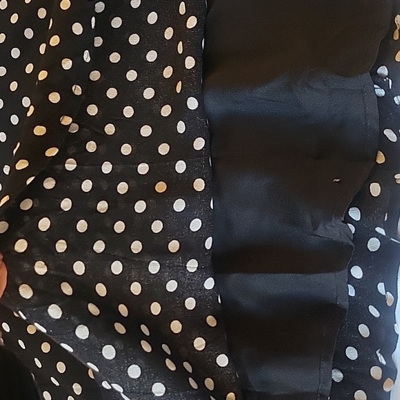Forever 21 Women's Black and White Polka Dot Dress, Size: XL, NWT - Picture 4 of 13
